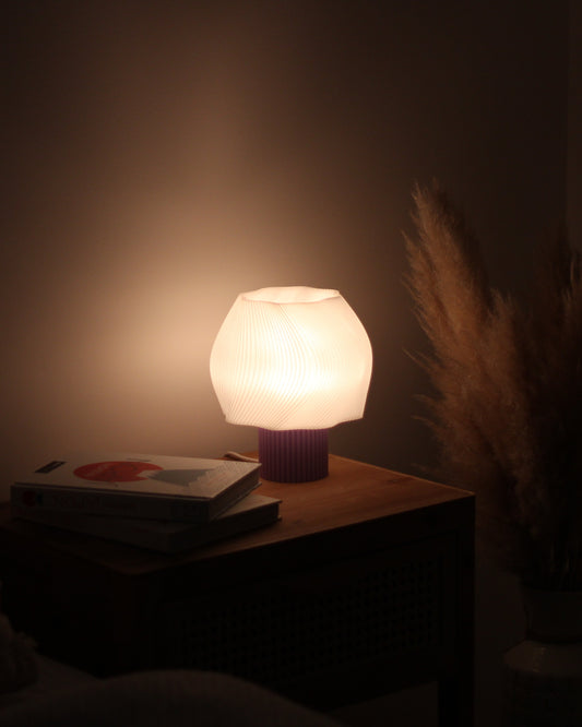 Lampe ONDRA - Lilas/Translucide