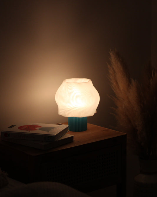 Lampe ONDRA - Bleu ciel/Translucide