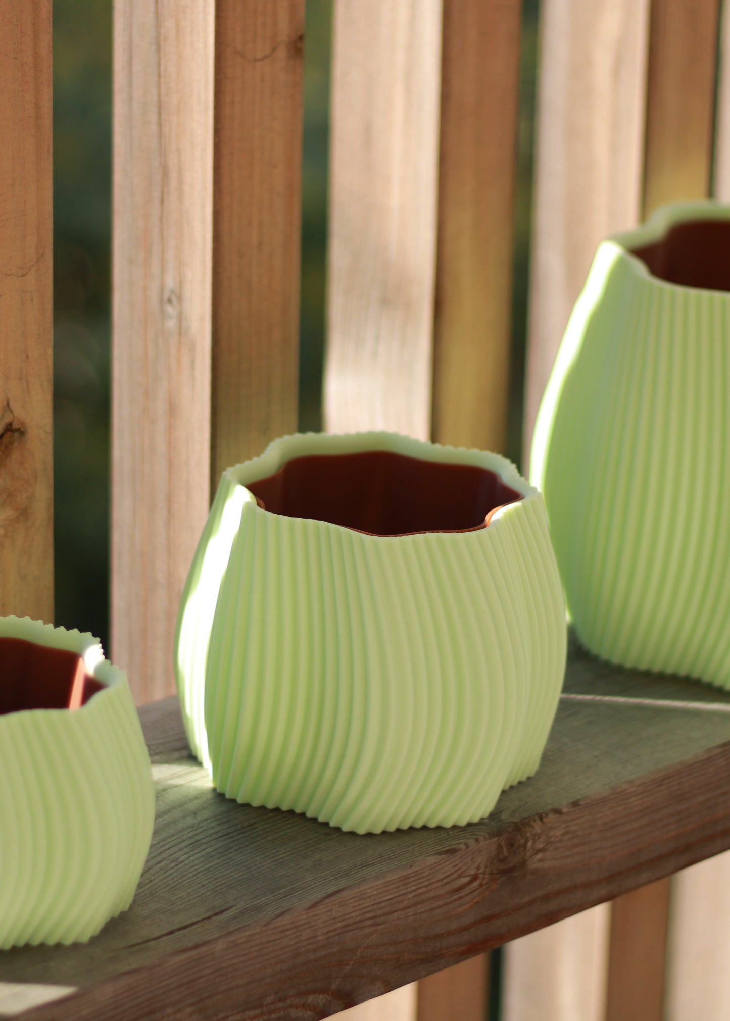 Cache-pot ONDRA - Vert menthe