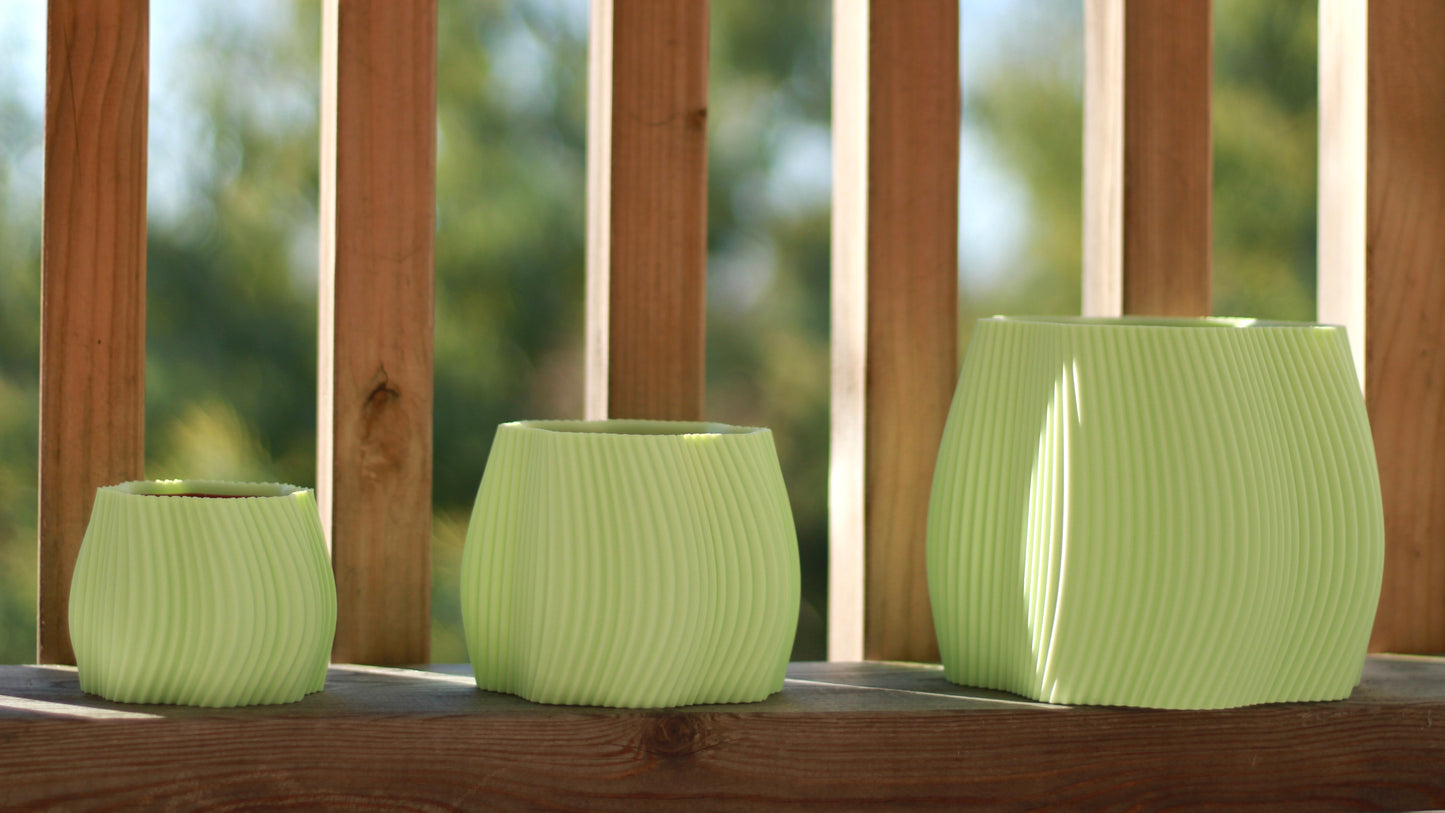 Cache-pot ONDRA - Vert menthe