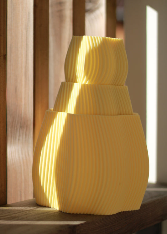 Cache-pot ONDRA - Jaune citron