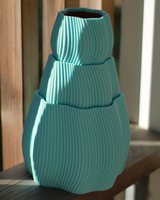 Cache-pot ONDRA - Bleu ciel