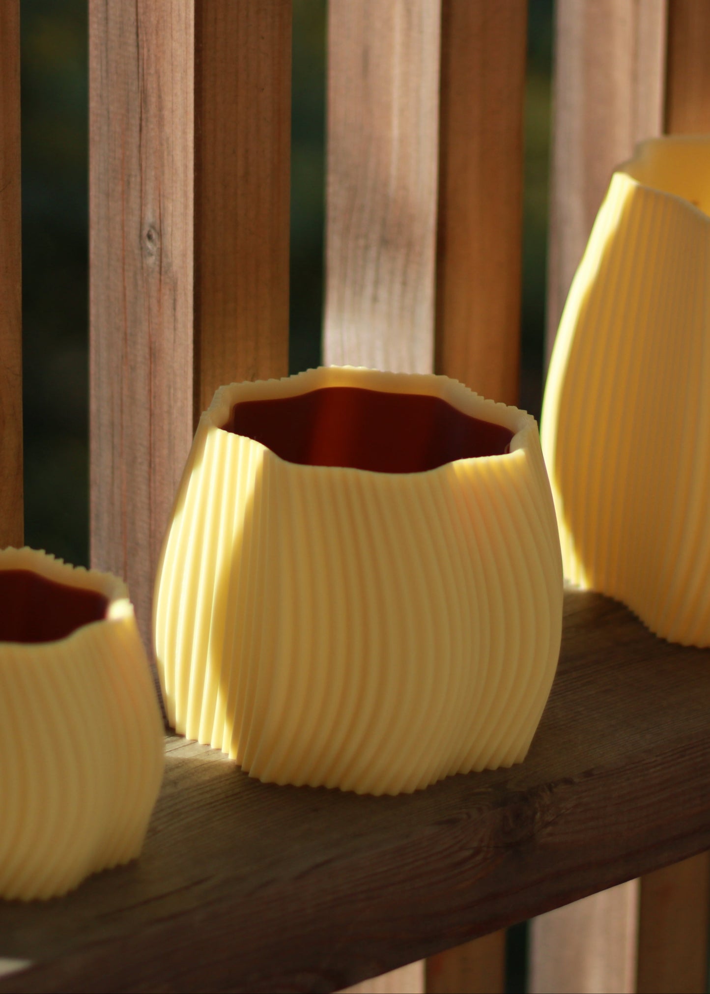 Cache-pot ONDRA - Jaune citron